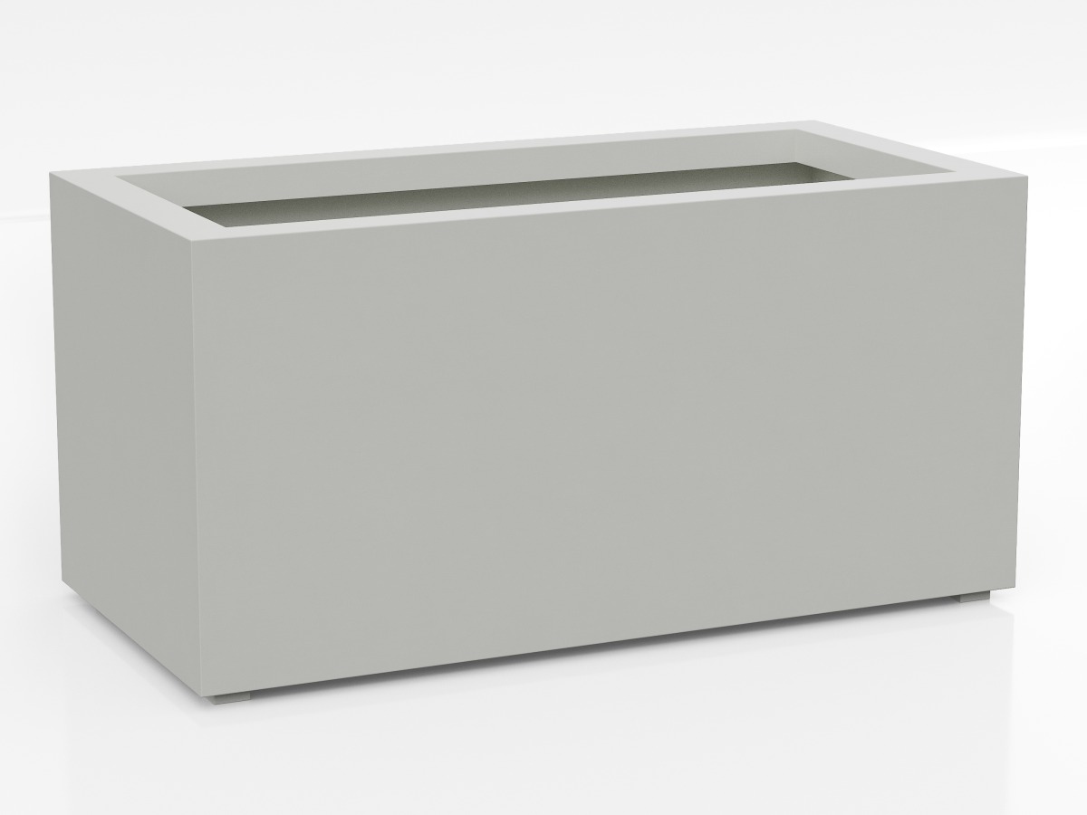 Donica Ogrodowa Aluminiowa Largo 6 Biała S - cortena.pl Donica Ogrodowa Aluminiowa Largo 6 Biała S - cortena.pl