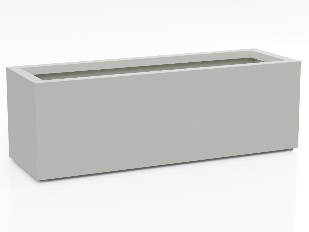 Donica Ogrodowa Aluminiowa Largo 7 Biała S - cortena.pl Donica Ogrodowa Aluminiowa Largo 7 Biała S - cortena.pl