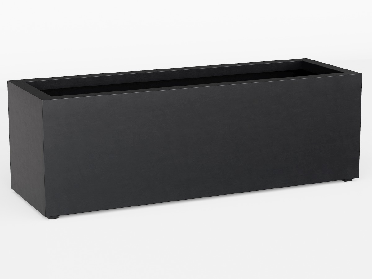 Donica Ogrodowa Aluminiowa Largo 7 Czarna Antracyt S - cortena.pl Donica Ogrodowa Aluminiowa Largo 7 Czarna Antracyt S - cortena.pl