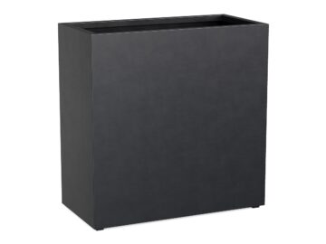 Donica Ogrodowa Aluminiowa Estrecho 17 Czarna Antracyt S - cortena.pl