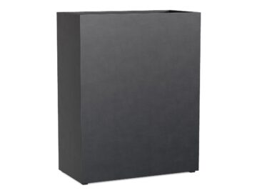 Donica Ogrodowa Aluminiowa Estrecho 18 Czarna Antracyt S - cortena.pl