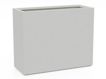 Donica Ogrodowa Aluminiowa Estrecho 23 Biała S - cortena.pl