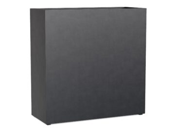 Donica Ogrodowa Aluminiowa Estrecho 24 Czarna Antracyt S - cortena.pl