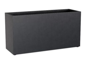 Donica Ogrodowa Aluminiowa Estrecho 28 Czarna Antracyt S - cortena.pl
