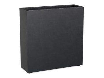 Donica Ogrodowa Aluminiowa Estrecho 7 Czarna Antracyt S - cortena.pl