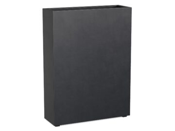 Donica Ogrodowa Aluminiowa Estrecho 8 Czarna Antracyt S - cortena.pl