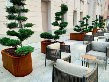 Donice Zaokraglone Corten - cortena.pl