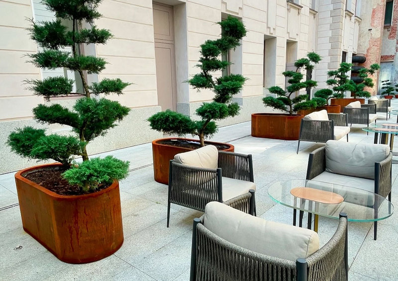 Donice Zaokraglone Corten - cortena.pl