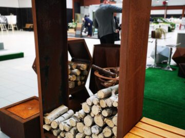 Stojak Na Drewno Ze Stali Corten - cortena.pl